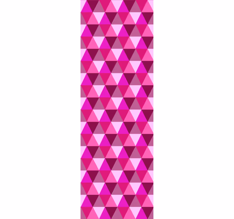 Roleta dla nastolatka w geometryczny fuksjowy wzór - TenStickers