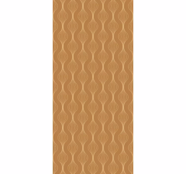 Nowoczesna roleta z eleganckim wzorem krzywych - TenStickers