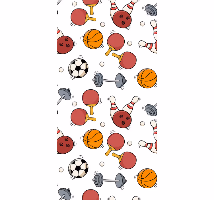 Nowoczesna roleta w sportowy wzór - TenStickers