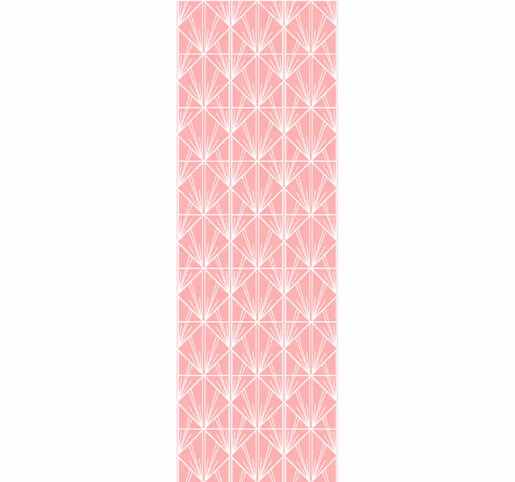 Nowoczesna roleta w geometryczny różowy wzór - TenStickers