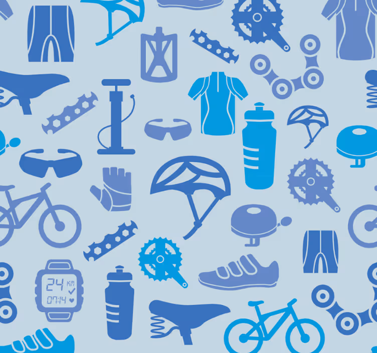 Nowoczesna roleta z motywem rowerowym - TenStickers