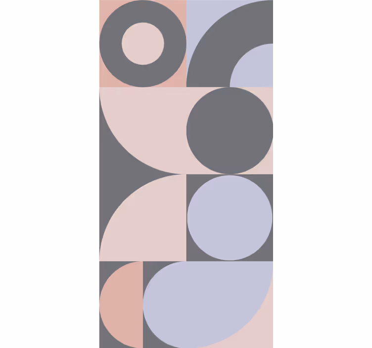 Nowoczesna roleta w geometryczny wzór kółek - TenStickers