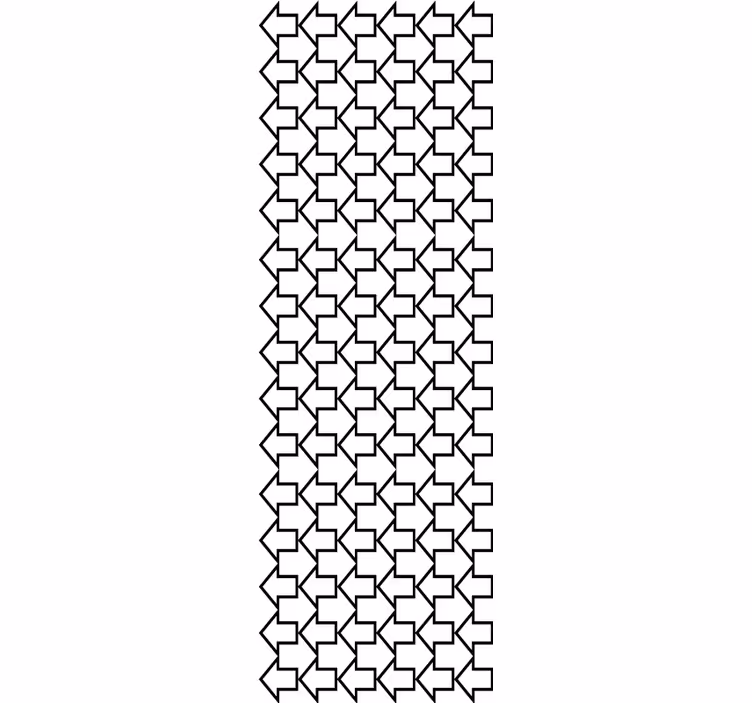 Nowoczesna roleta z geometrycznym wzorem strzałek - TenStickers
