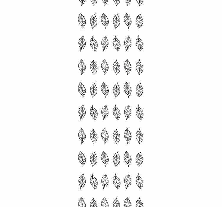 Nowoczesna roleta w liściaste, minimalistyczne paski - TenStickers