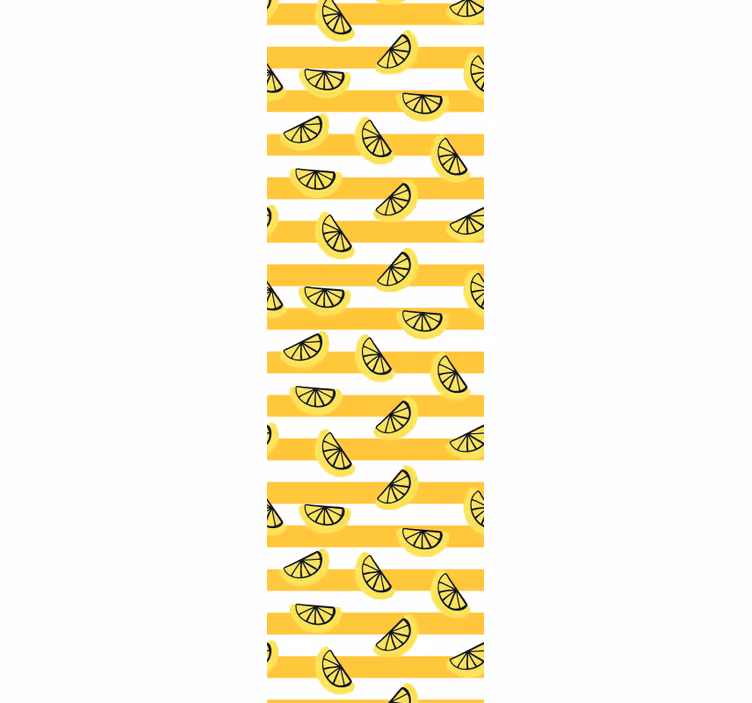 Nowoczesna roleta w wzór cytrynowych symboli - TenStickers