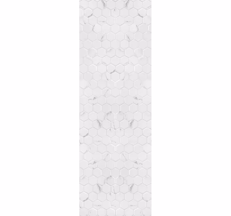 Nowoczesna roleta heksagonalne szare płytki eleganckie - TenStickers