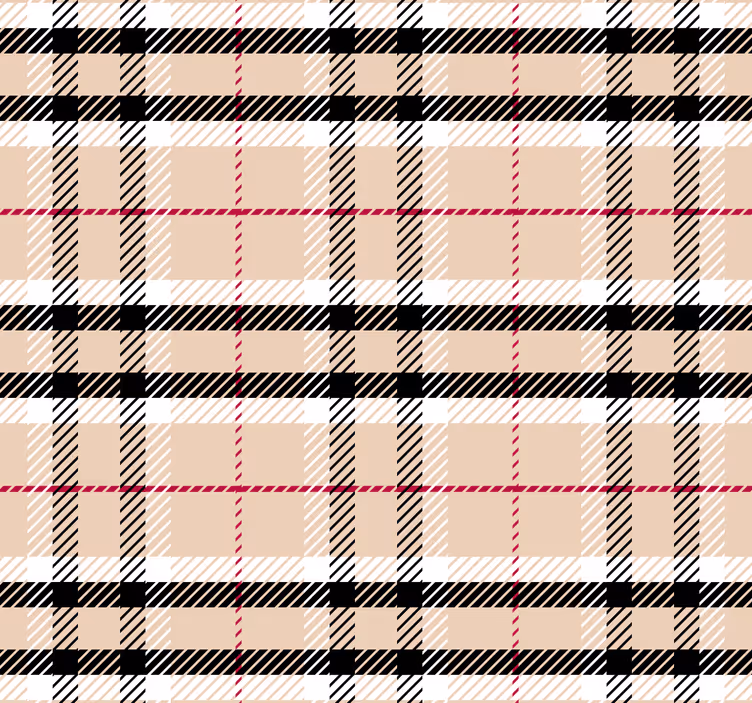 Różowa roleta w kratę "burberry" - TenStickers