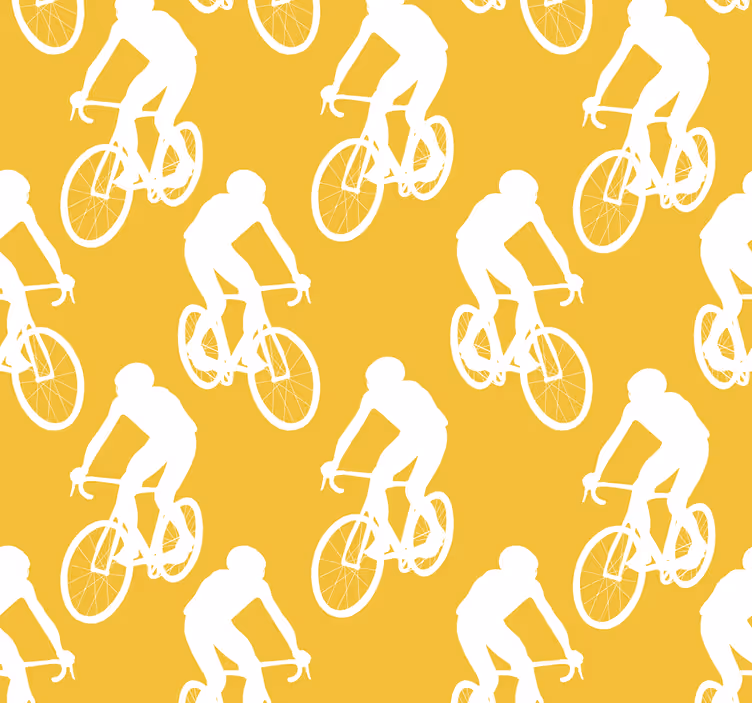 Żółta roleta dla rowerzystów - TenStickers