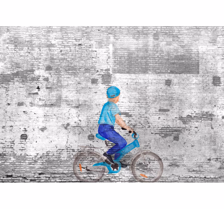 Roleta do kuchni dzieci na rowerze graffiti - TenStickers