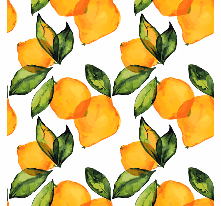 Roleta do kuchni w stylu śródziemnomorskim z cytrynami - TenStickers