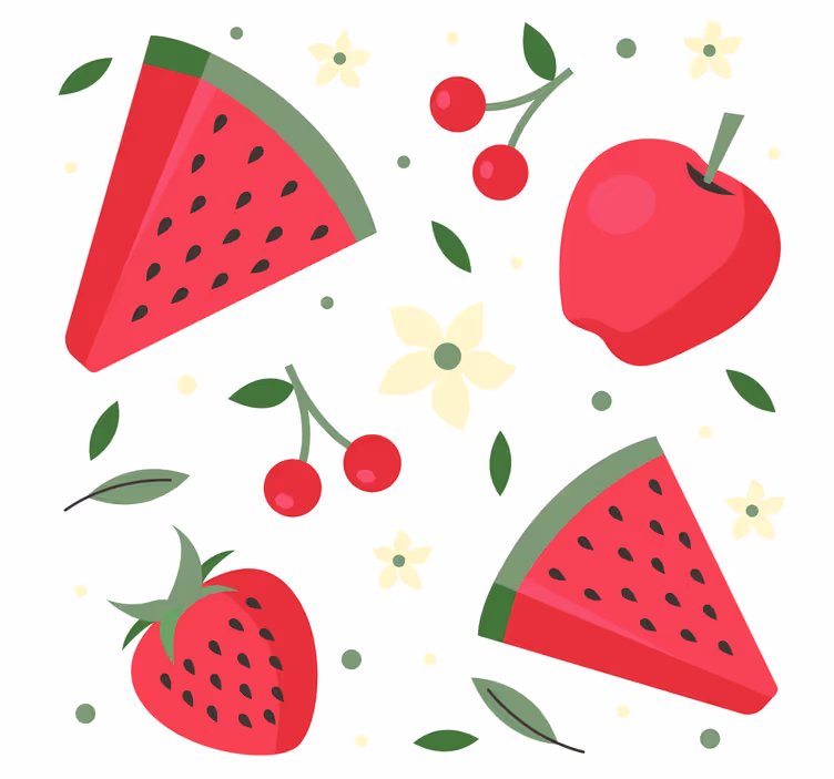 Roleta do kuchni w różnorodne owoce - TenStickers