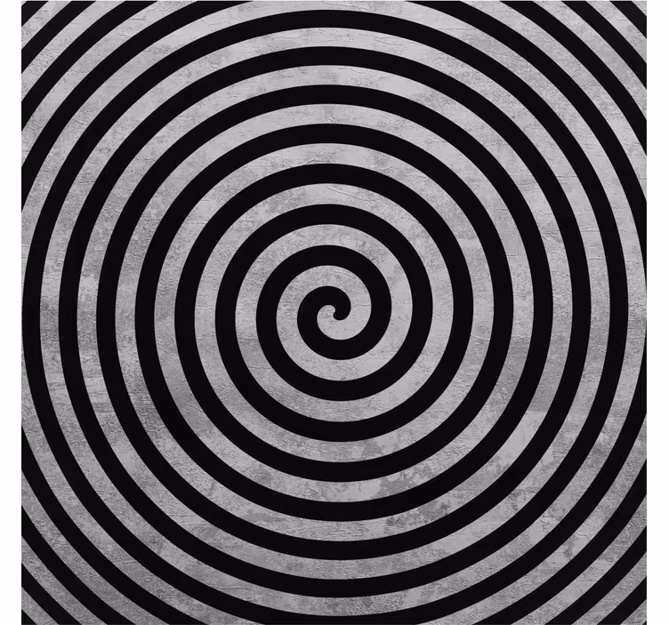 Roleta do salonu w czarno-białe spirale - TenStickers