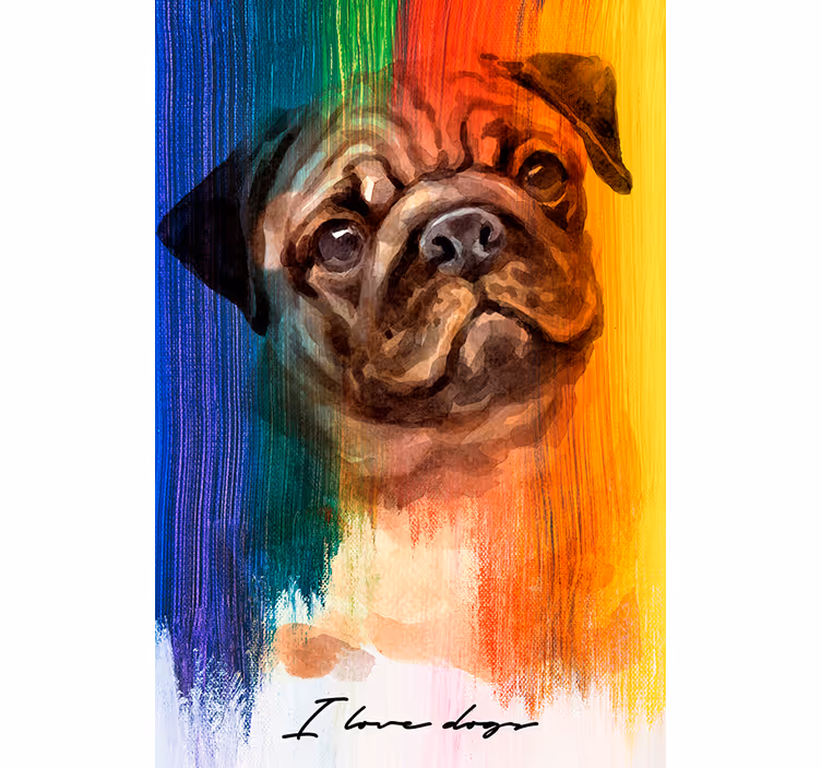 Roleta do salonu piesek w tęczy - TenStickers