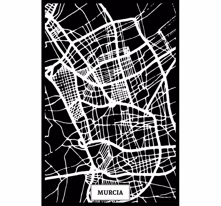 Roleta do salonu mapa topograficzna murcia - TenStickers