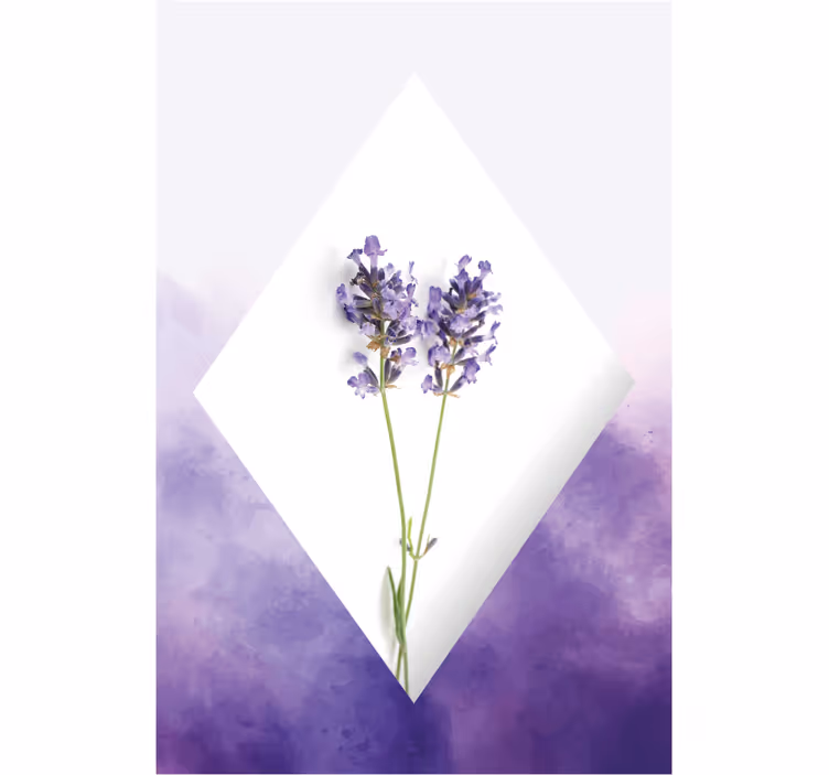 Roleta do salonu w akwarelowe lawendy - TenStickers