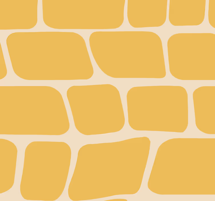 Żółta roleta w abstrakcyjny wzór - TenStickers