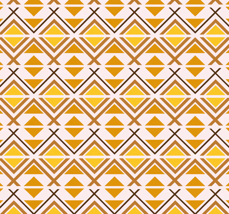 Żółta roleta z geometrycznym wzorem graficznym - TenStickers