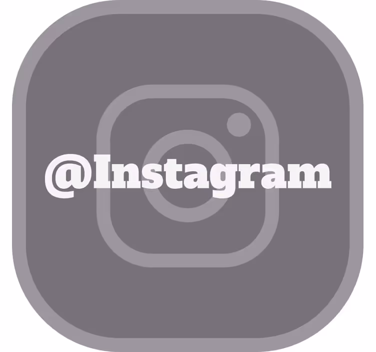 Szara roleta twojego instagrama - TenStickers