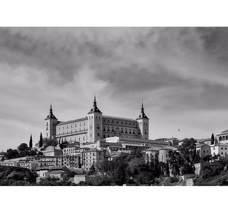Szara roleta alcazaru w toledo - TenStickers