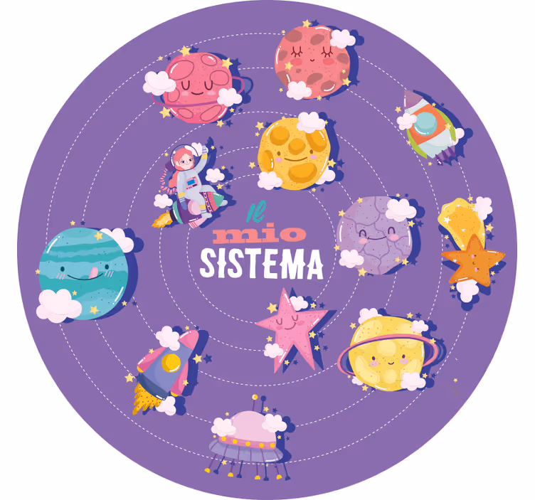 Fioletowa roleta mój system - TenStickers