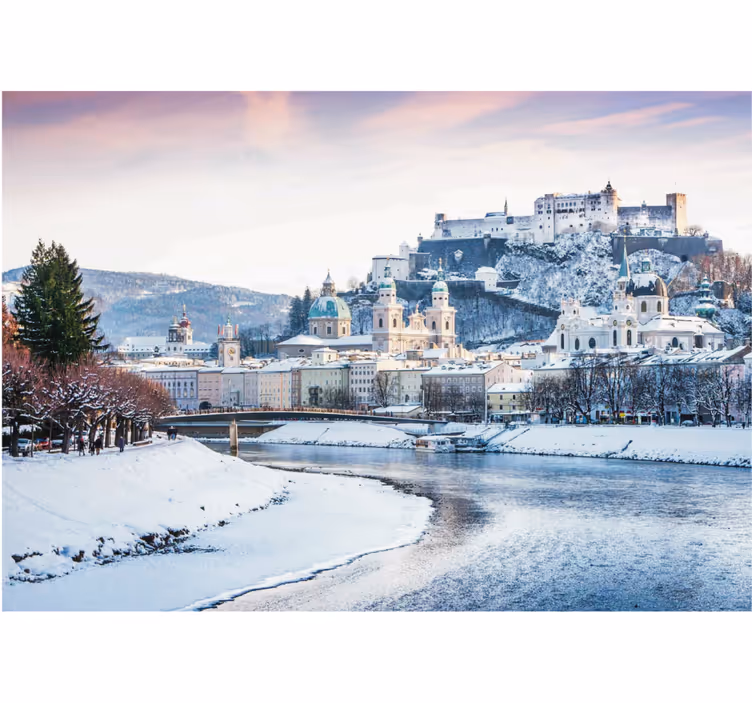 Roleta do salonu zimowy salzburg - TenStickers