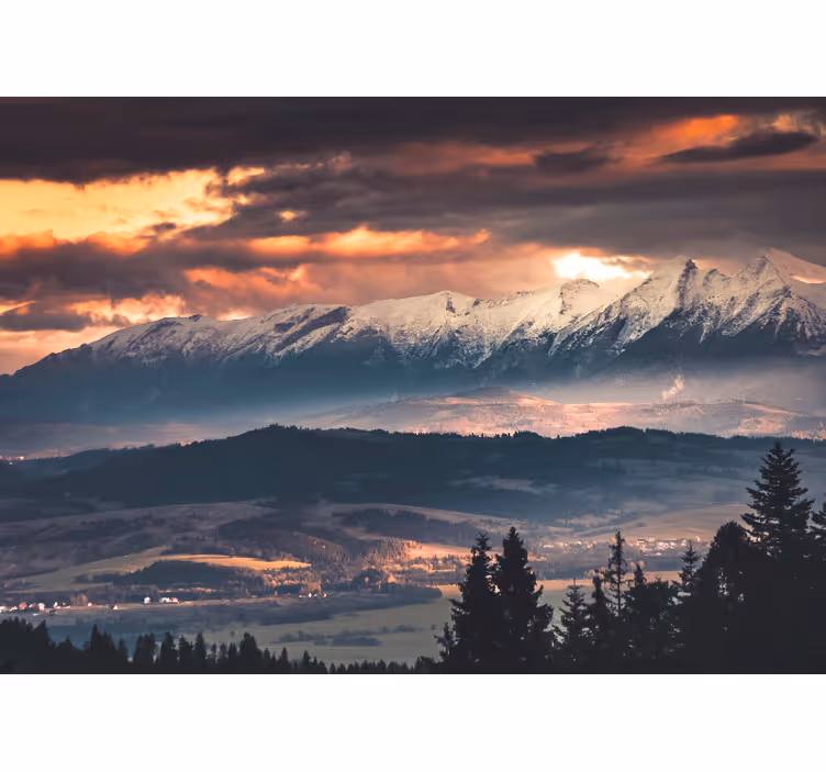 Roleta do salonu złote tatry polskie - TenStickers