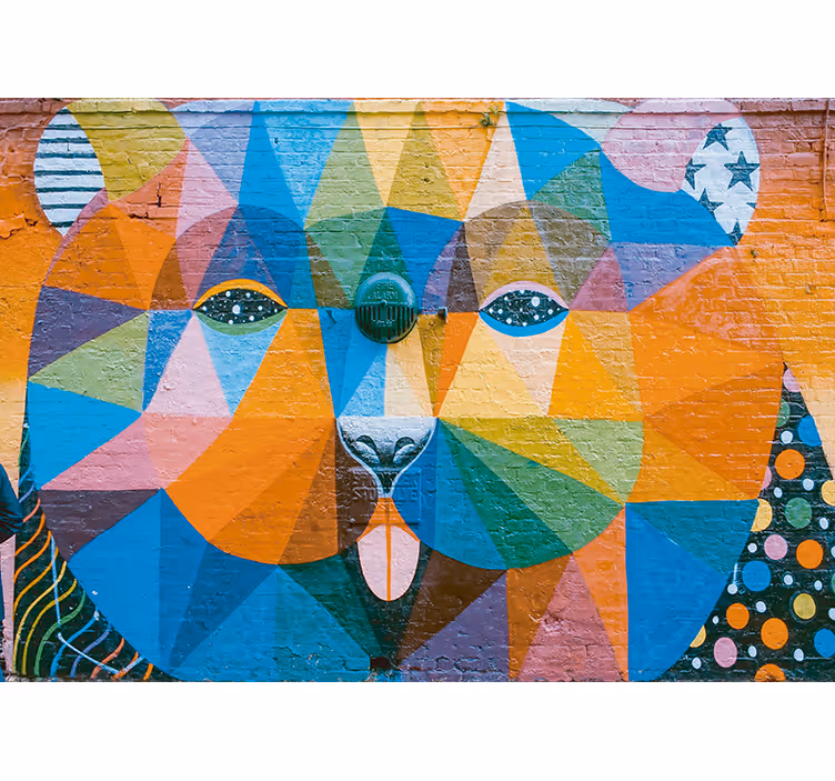 Roleta do salonu w stylu tribal graffiti - TenStickers