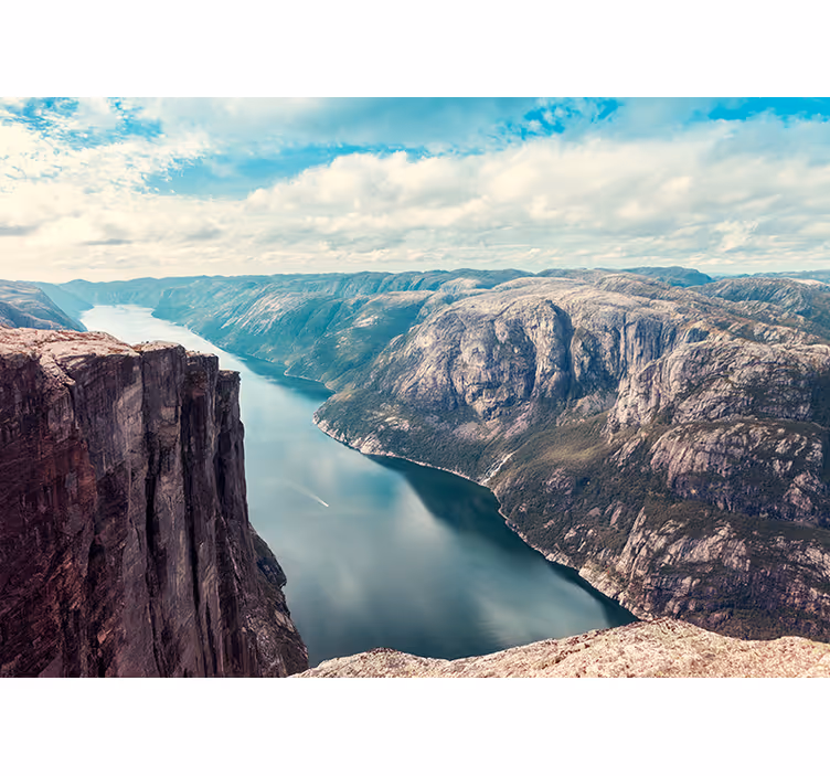 Roleta do salonu fiordy norwegii - TenStickers