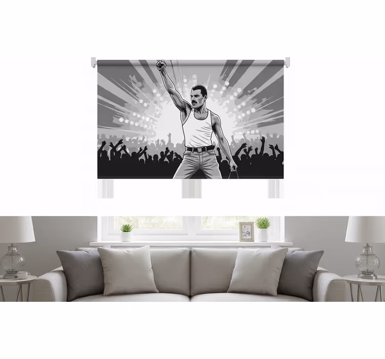 Roleta do salonu freddie na wembley - TenStickers