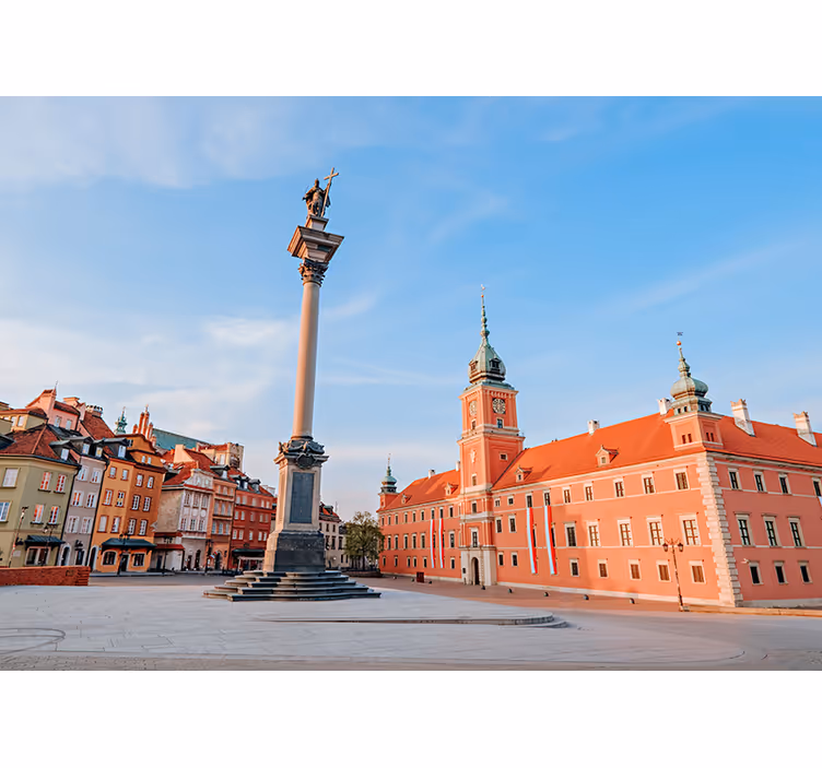 Roleta do salonu stare miasto w warszawie - TenStickers