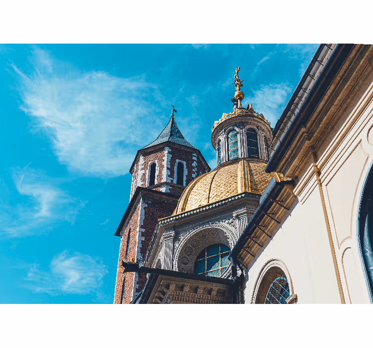 Roleta do salonu z widokiem na wawel - TenStickers