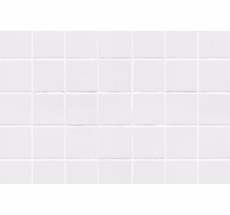 Biała roleta w prostym wzorze płytek - TenStickers