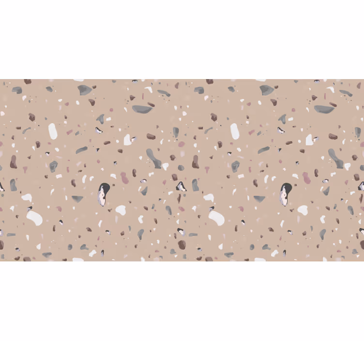 Beżowa roleta w wzór beżowego terrazzo - TenStickers