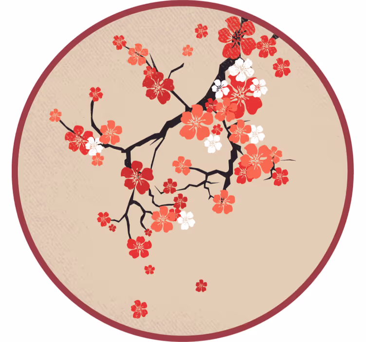 Beżowa roleta w koreańskim stylu natury - TenStickers