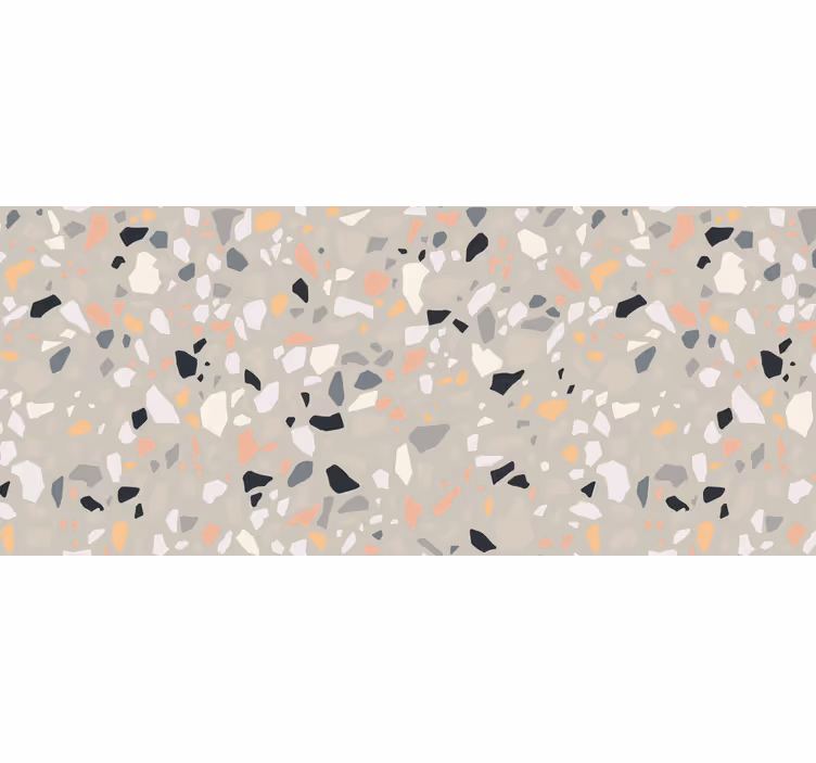 Beżowa roleta w beżowy terrazzo - TenStickers