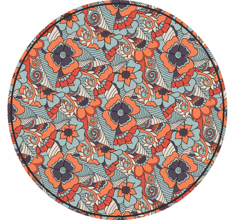 Roleta do sypialni w kwiatowy wzór paisley - TenStickers