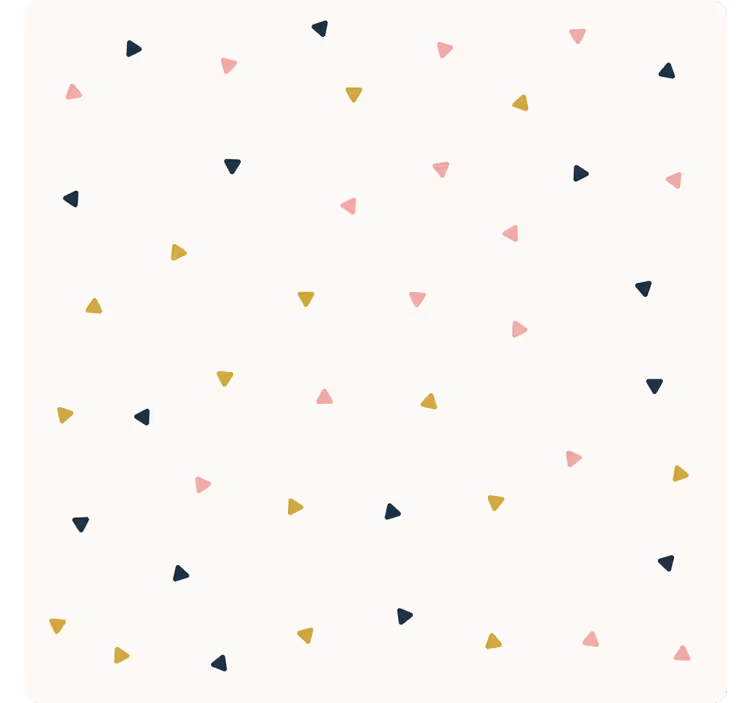 Roleta do sypialni w minimalistyczny wzór trójkątów - TenStickers