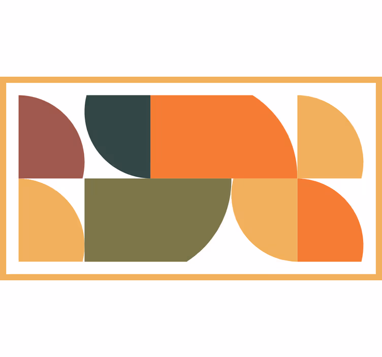 Roleta do sypialni w abstrakcyjną geometrię - TenStickers