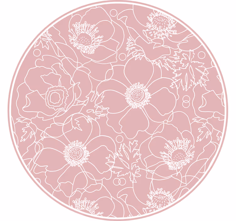 Roleta do sypialni elegancki różowy obrazek - TenStickers