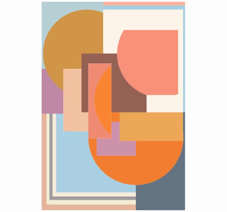 Roleta do sypialni nowoczesny geometryczny mozaik - TenStickers