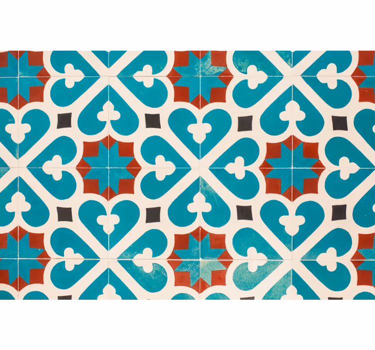 Roleta do sypialni z brązowymi detalami na podłodze - TenStickers