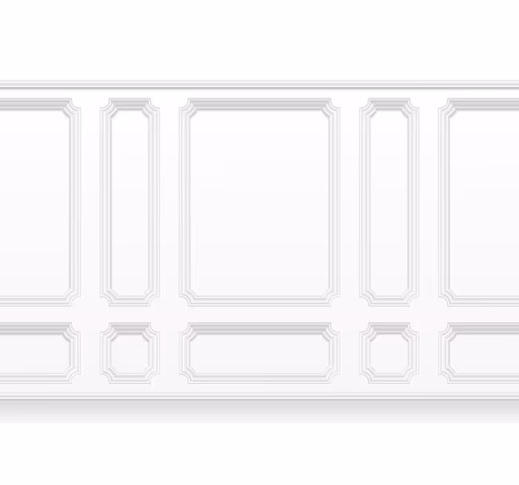 Biała roleta w klasyczne kwadraty - TenStickers
