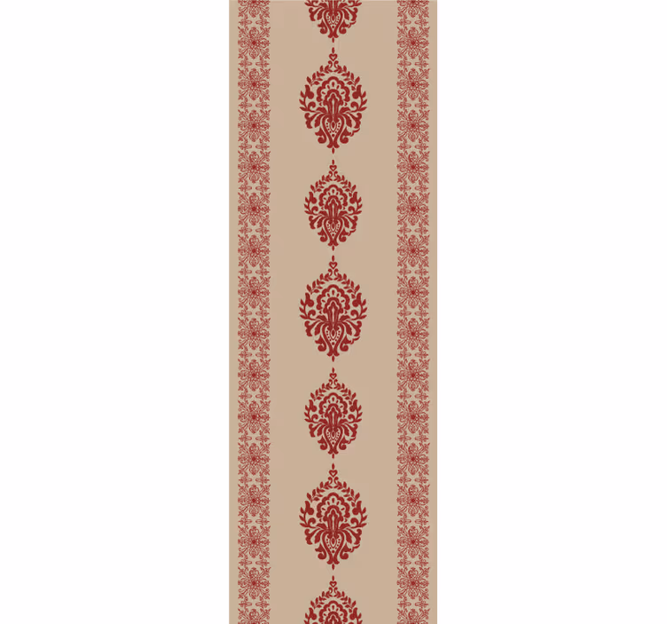 Roleta vintage w eleganckie czerwone wzory - TenStickers