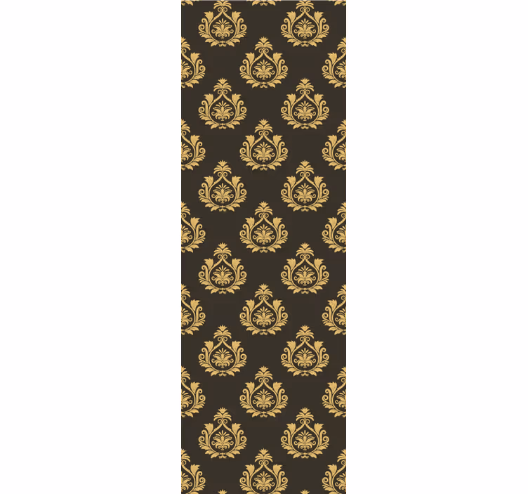 Roleta vintage z ozdobnym motywem liściastym - TenStickers