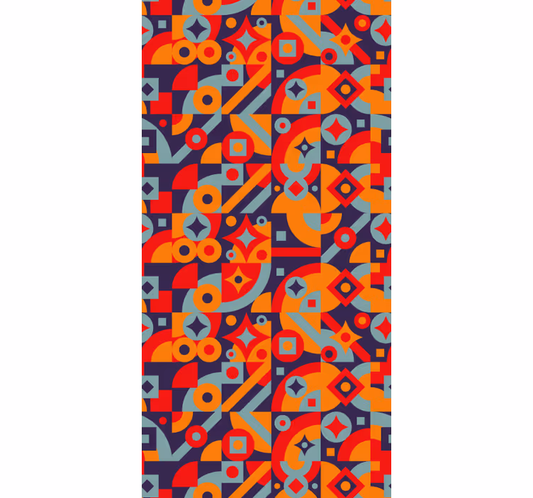 Roleta vintage z geometrycznymi motywami - TenStickers