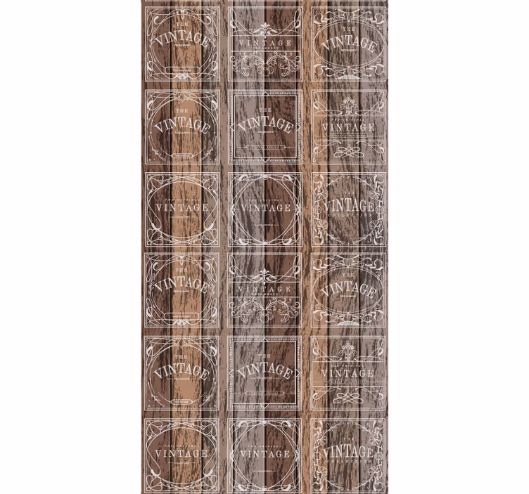 Roleta vintage z motywem beczek stemplowanych - TenStickers
