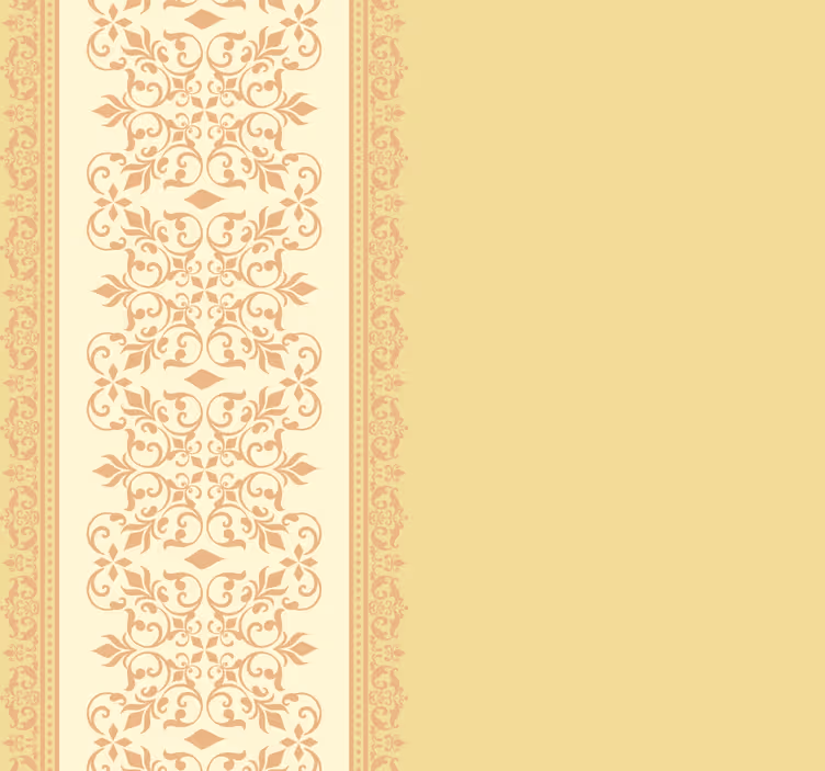 Roleta vintage w żółtym, vintage wzorze - TenStickers