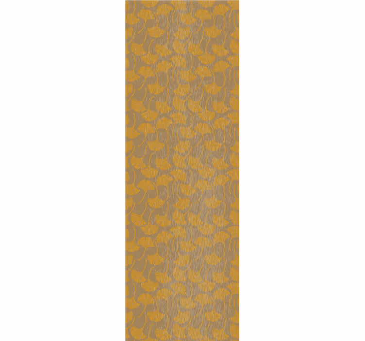Roleta vintage w stylu vintage z liśćmi ginko - TenStickers