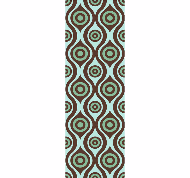 Roleta vintage w nieregularne wzory lat 70. - TenStickers