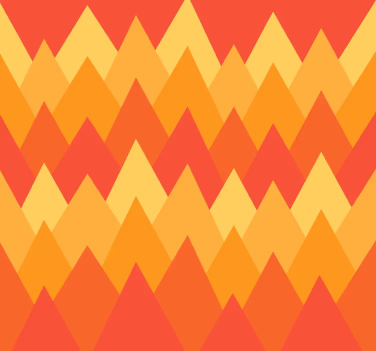 Roleta vintage w geometryczne abstrakcyjne góry - TenStickers
